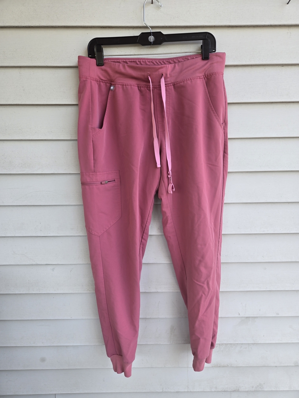Figs Pink Track Jogger Pants Sz Medium